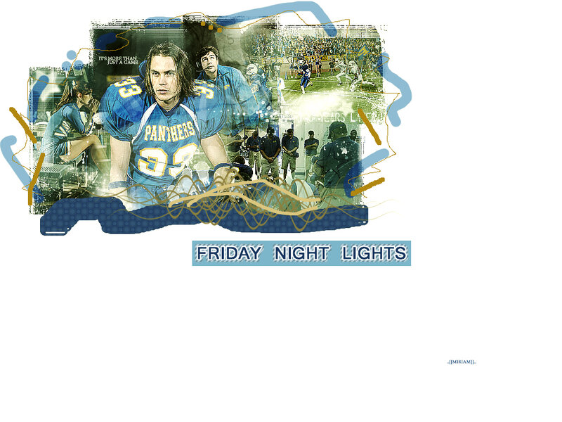 Football Player Collage — Blue
