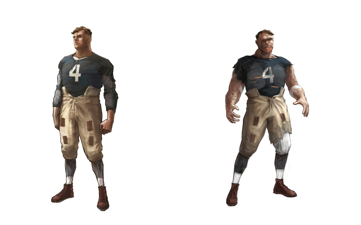 Football player concept art