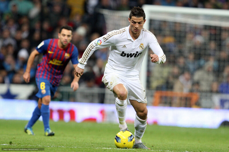 Football Player Dribbling Ball — White, Intense