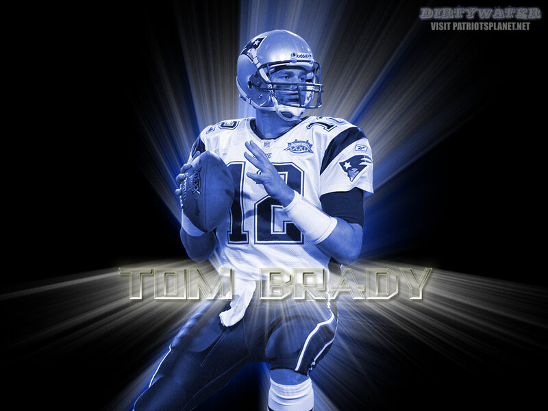 Football Player Holding Ball — Blue