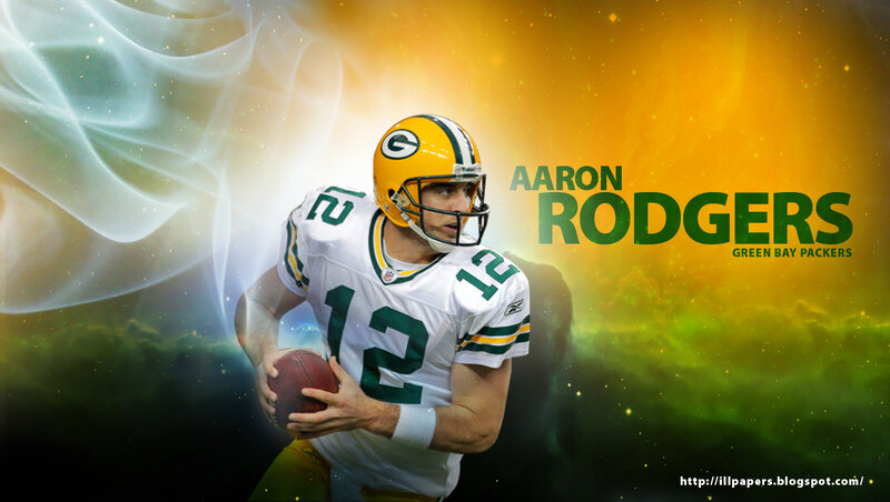 Football Player Holding Ball — Green, Dramatic