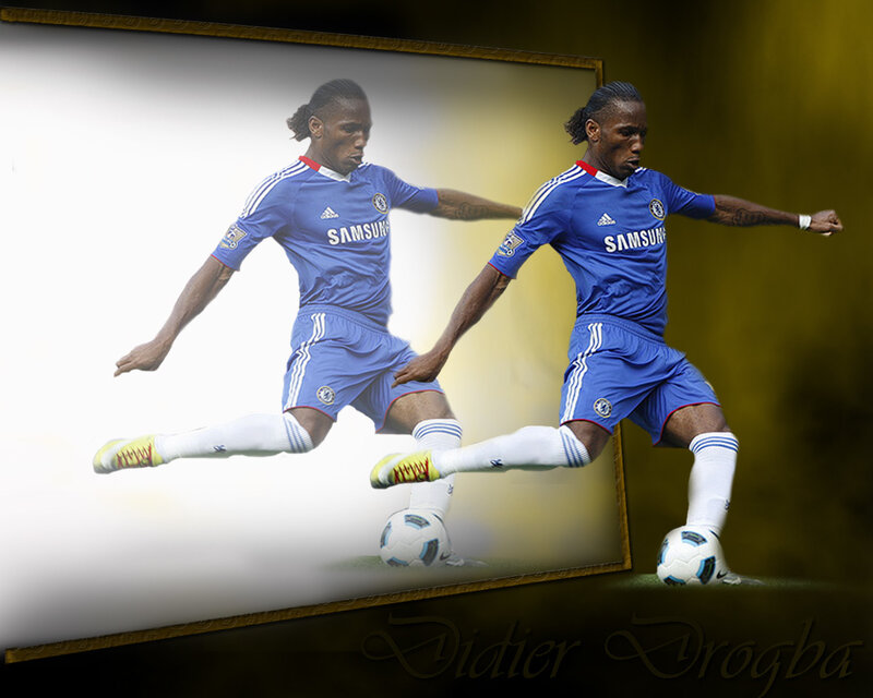 Football Player in Action — Blue