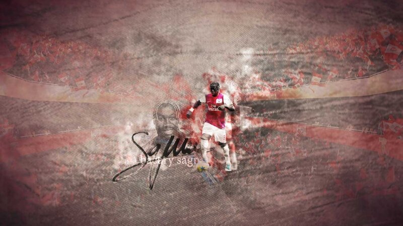 Football Player in Action — Red, Dynamic, Digital Art, Stadium
