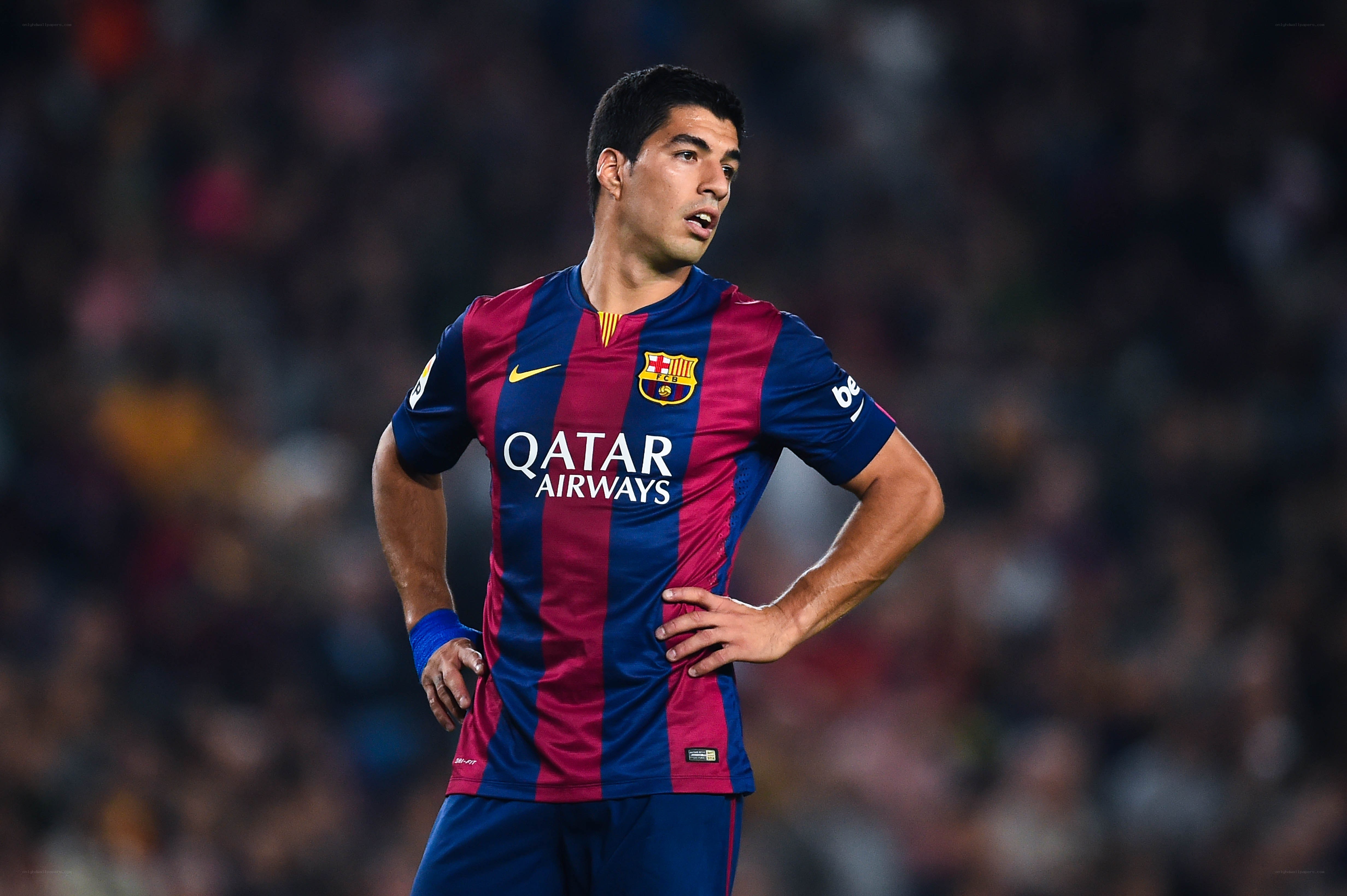 football player in barcelona jersey
