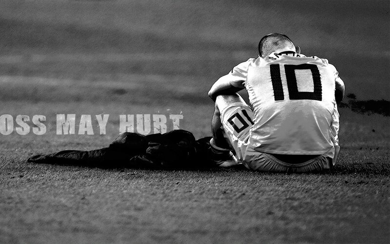football player in distress