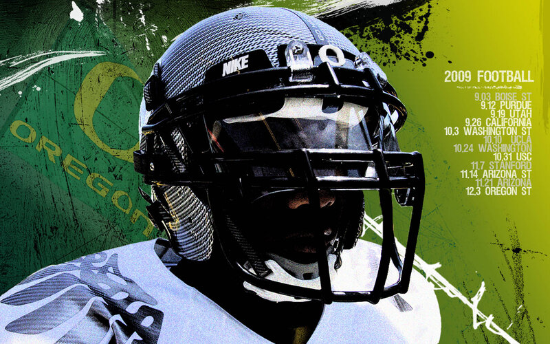 Football Player in Helmet — Green