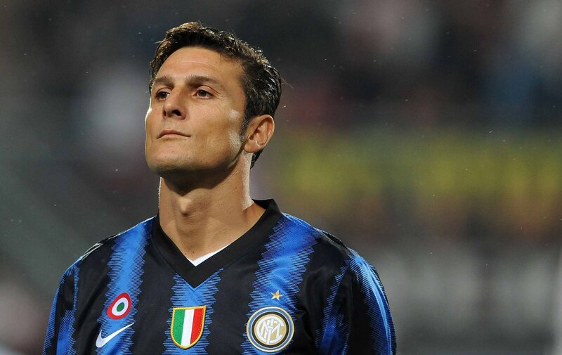football player in inter milan jersey