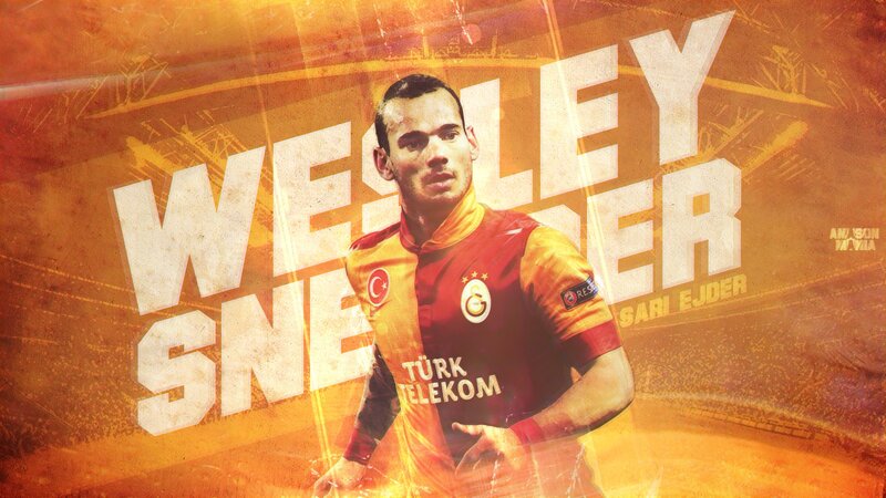 Football Player in Jersey — Orange