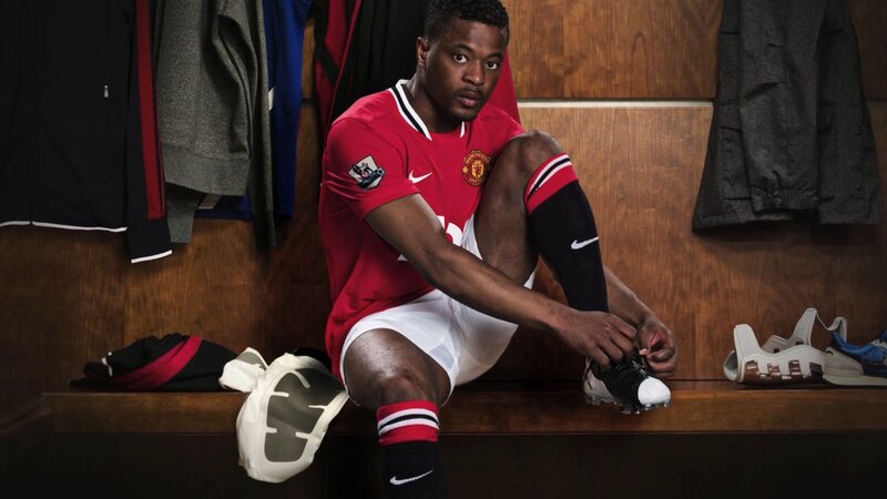 football player in locker room