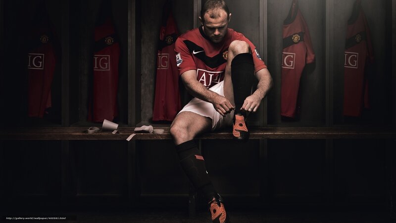 football player in locker room