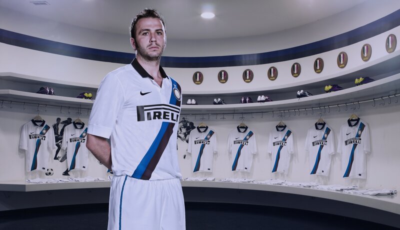 football player in locker room