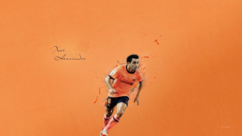 Football Player in Motion — Orange