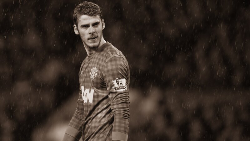 Football Player in Rain — Brown