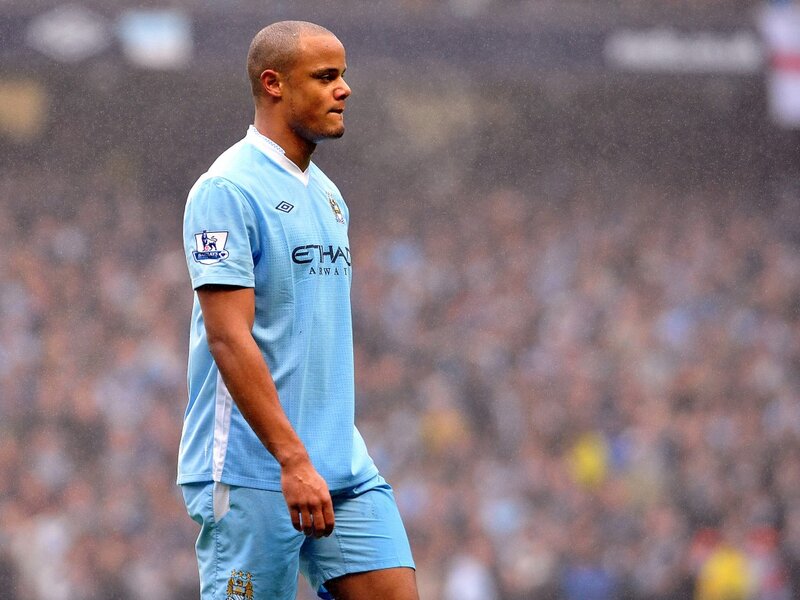 Football Player in Rain — Light Blue