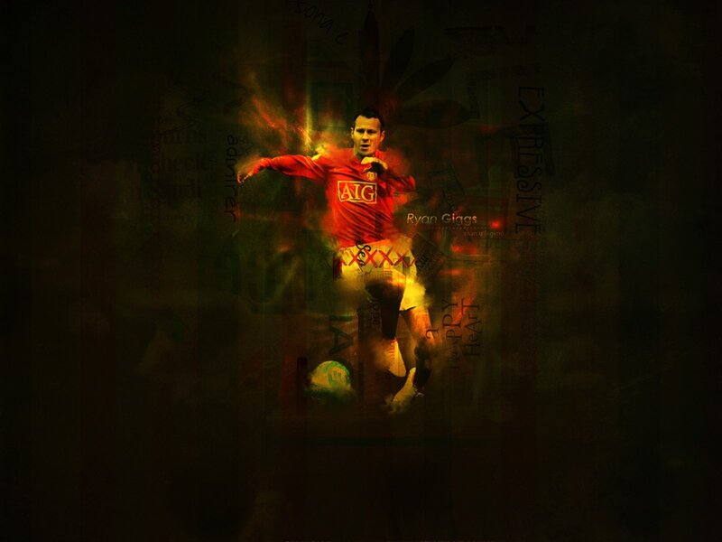 Football Player in Red Jersey — Dramatic, Digital Art, Soccer Ball