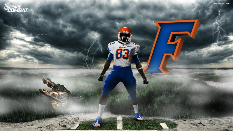 Football Player in Swamp