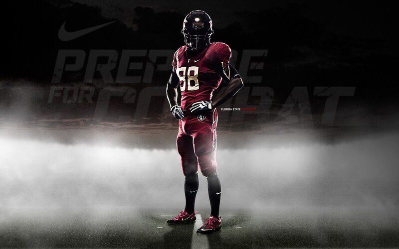 Football player in uniform