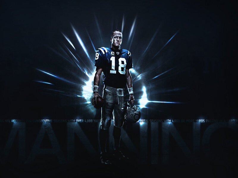 Football Player in Uniform — Black, Dramatic, Digital Art