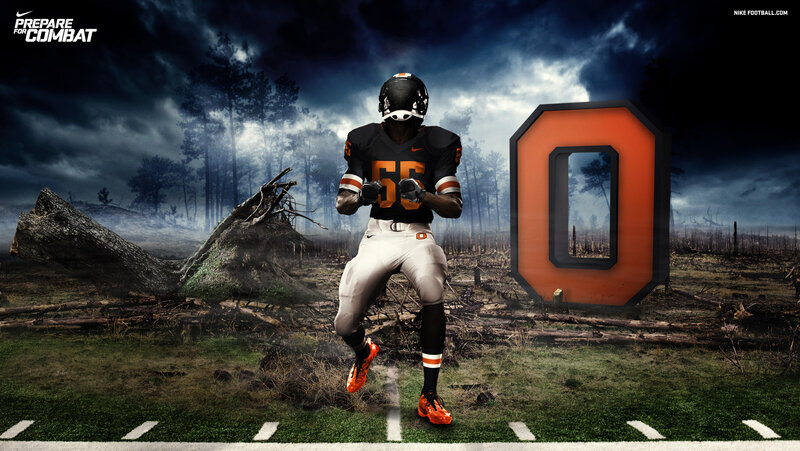 Football Player in Uniform — Black