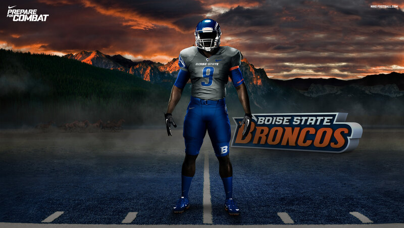 Football Player in Uniform — Blue