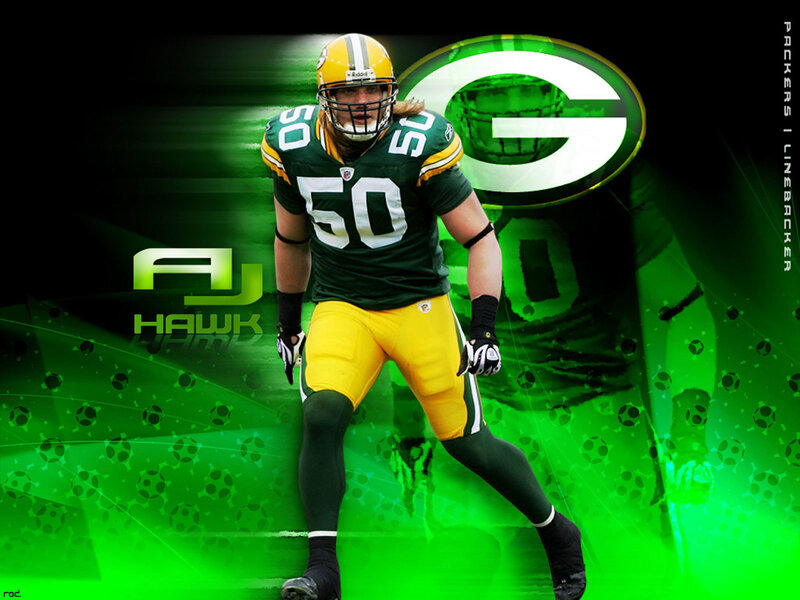 Football Player in Uniform — Green