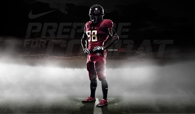 Football Player in Uniform — Maroon