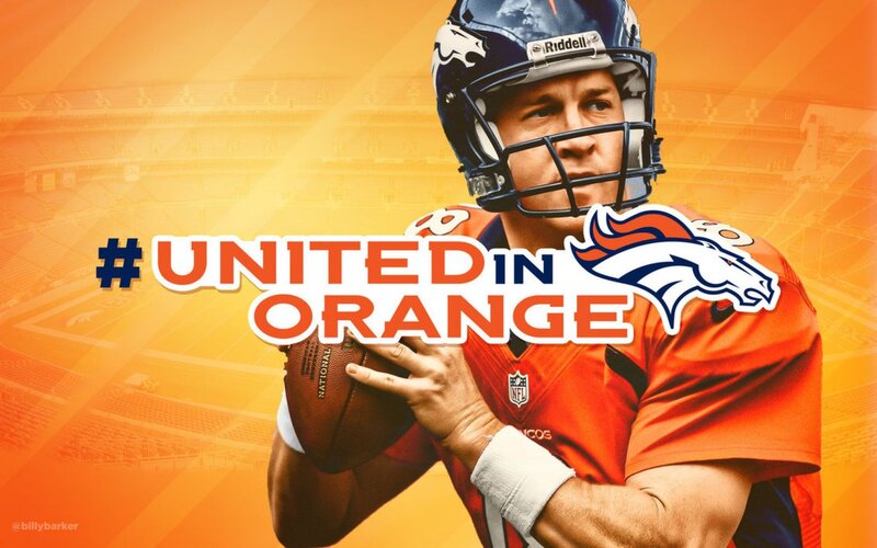 Football Player in Uniform — Orange, Energetic