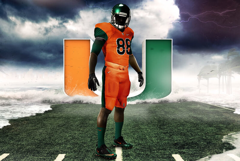 Football Player in Uniform — Orange