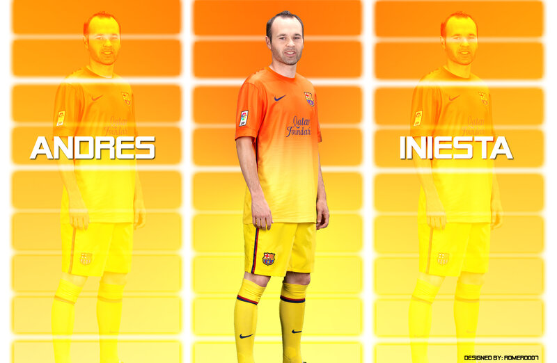 Football Player in Uniform — Orange, Vibrant