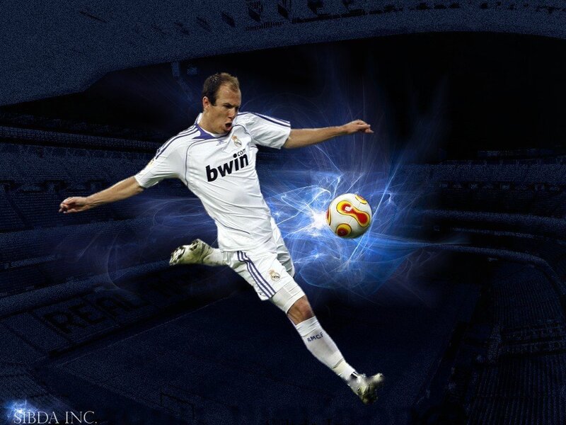 Football player kicking ball