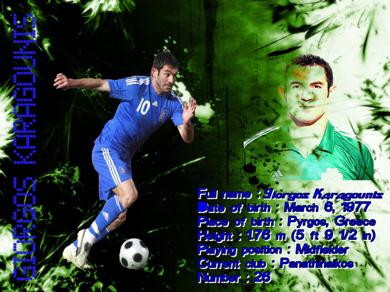 Football Player Kicking Ball — Green