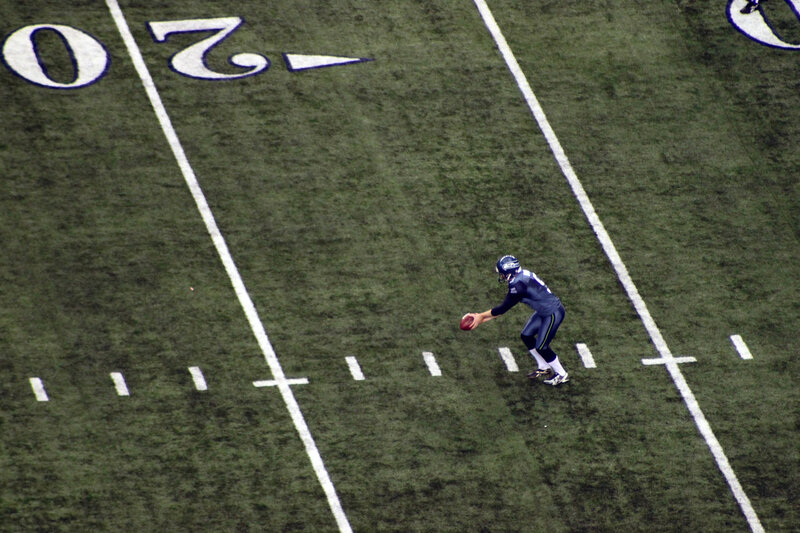 football player on field