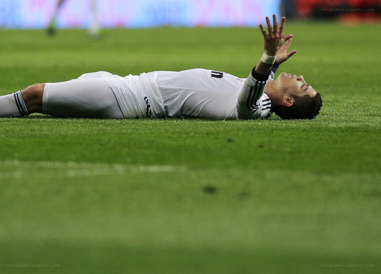 football player on ground