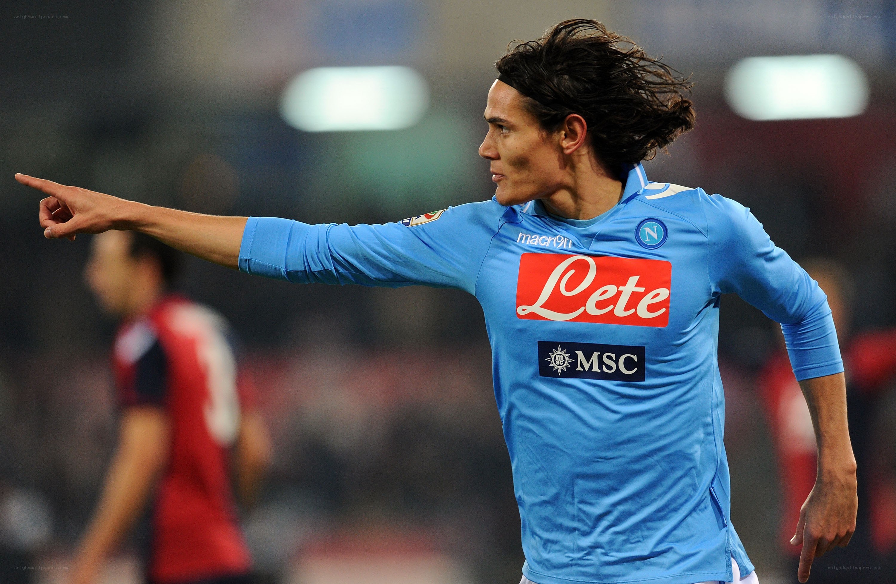 football player pointing