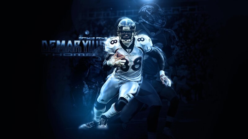 Football Player Running — Blue, Dramatic
