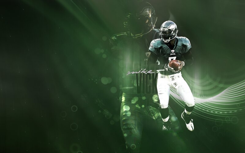 Football Player Running — Green, Dramatic, Digital Art