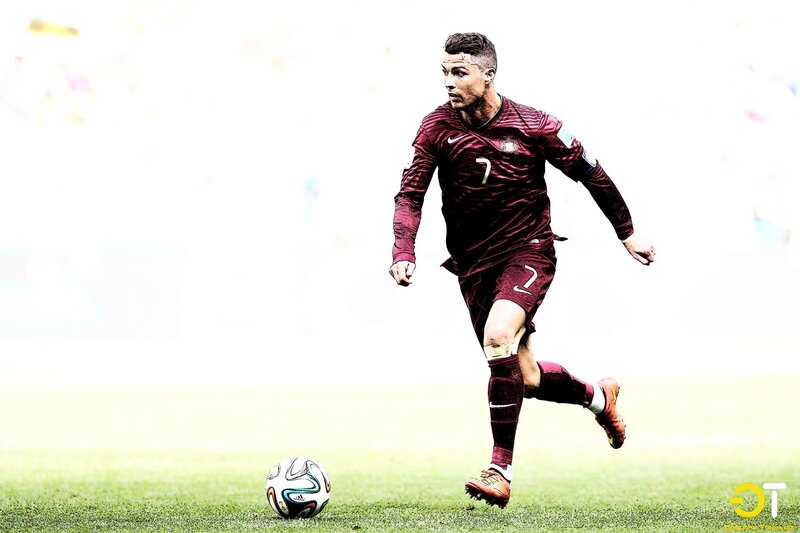 Football Player Running — Green, Dynamic, Photograph