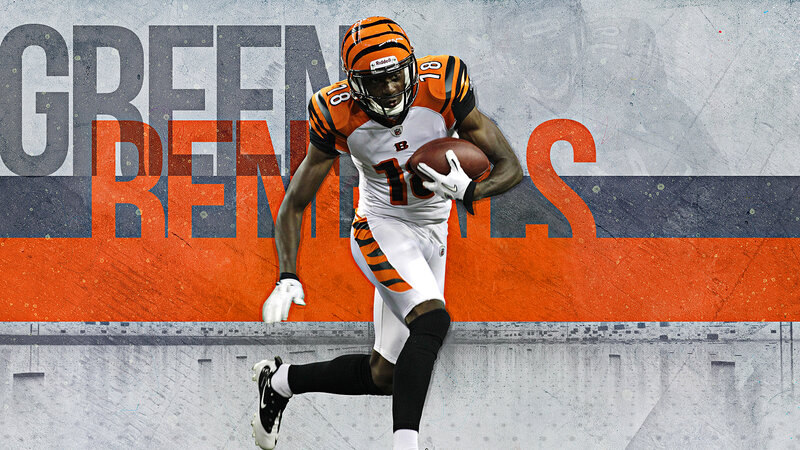 Football Player Running — Orange, Dynamic, Digital Art