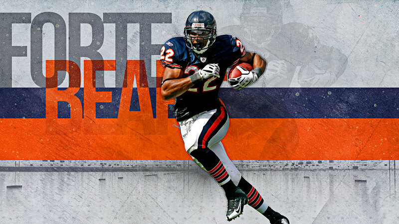 Football Player Running — Orange, Dynamic, Digital Art, Uniform