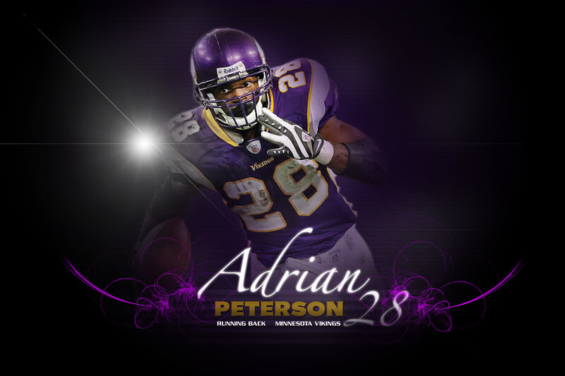 Football Player Running — Purple