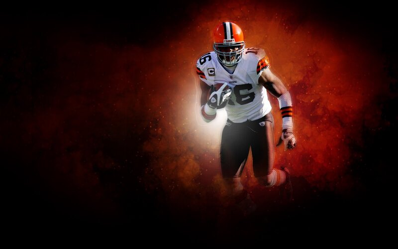 Football Player Running — Red, Dramatic, Digital Art, Helmet