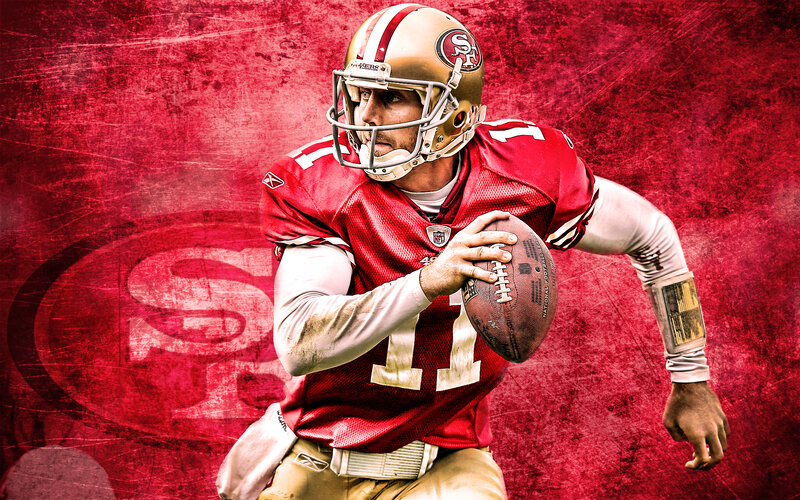 Football Player Running — Red, Dynamic, Photograph