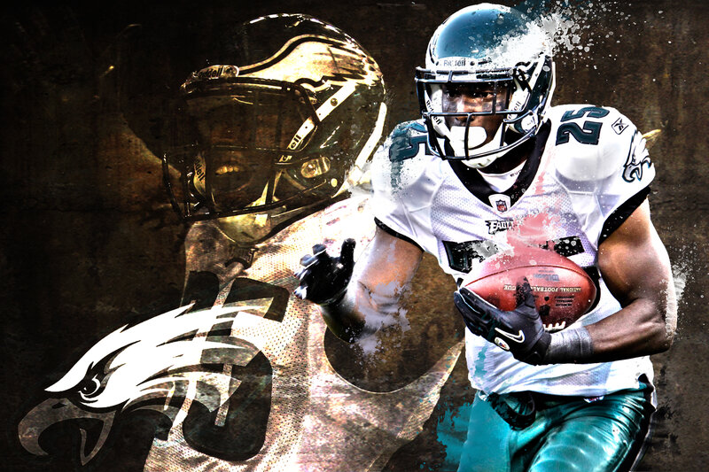 Football Player Running — White, Dynamic, Digital Art, Helmet