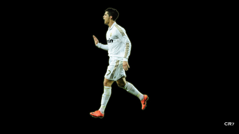 Football Player Running — White, Dynamic