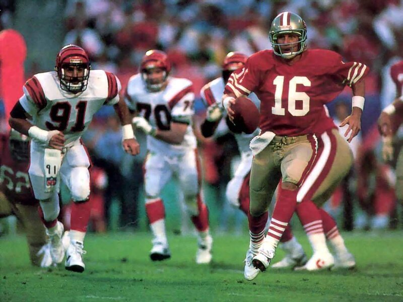 Football player running with ball