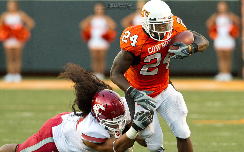 Football Player Running with Ball — Orange, Intense