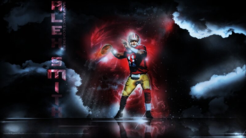 Football Player Throwing Ball — Red, Dramatic