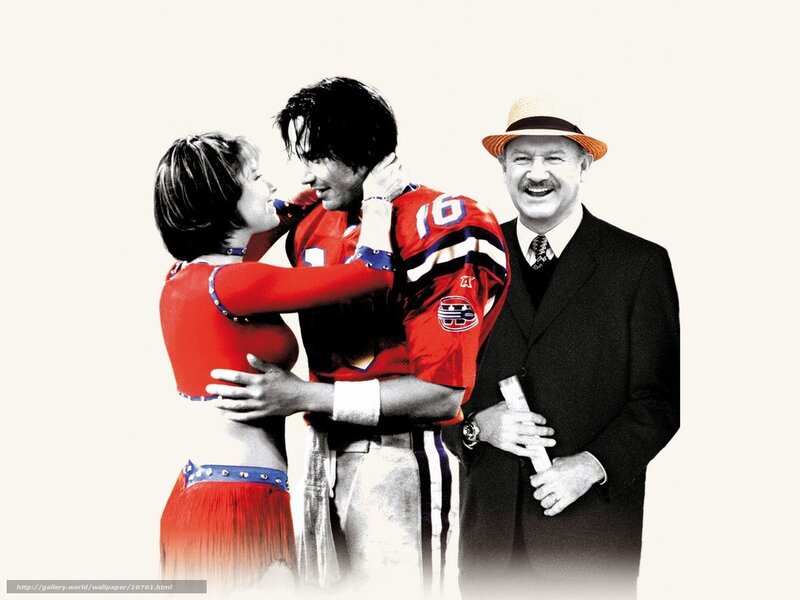 football player with cheerleader and man