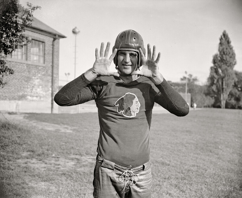 football player with helmet