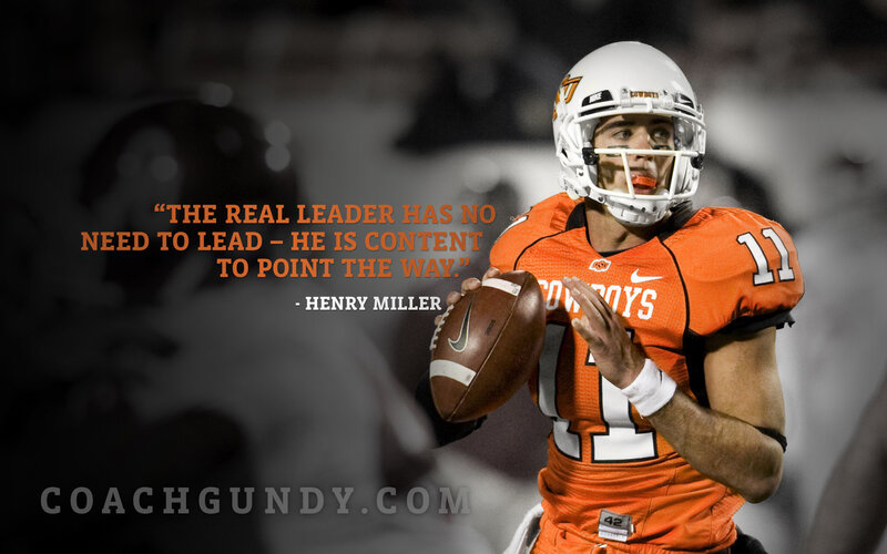 football player with quote